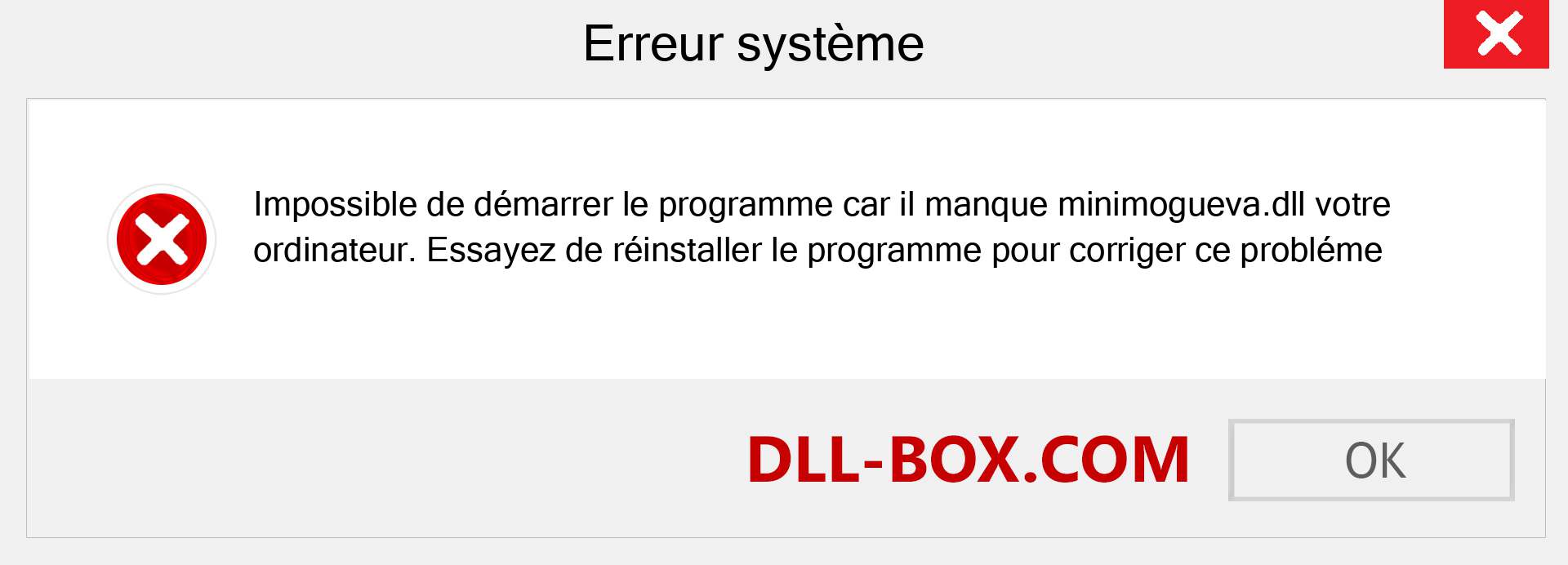 Le fichier minimogueva.dll est manquant ?. Télécharger pour Windows 7, 8, 10 - Correction de l'erreur manquante minimogueva dll sur Windows, photos, images